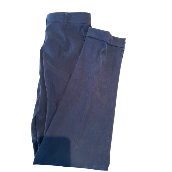 Cambridge Dry Goods Co - Navy Blue Velvet Type Dress Pants - Size 8 - Lined - Picture 7 of 8